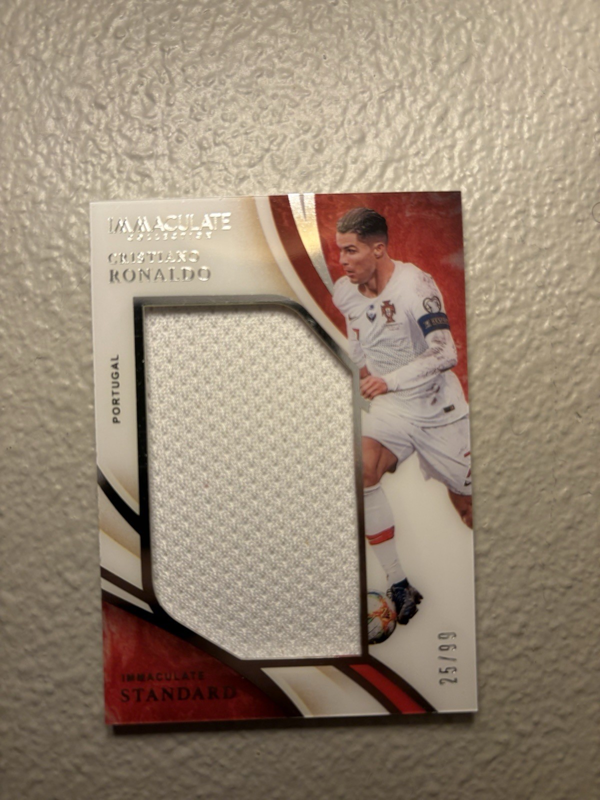 Cristiano Ronaldo 2020 Immaculate Standard Match Worn / Game Used Patch /99 view 1