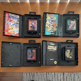 SEGA Genesis Game Lot w/ Manuals - Sonic, Mortal Kombat, Street Fighter, Sports