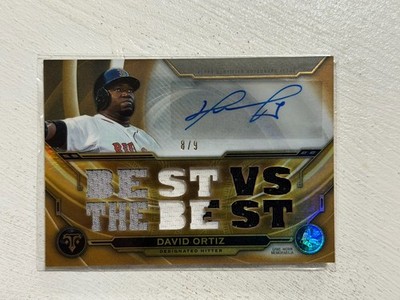 2019 Topps Triple Threads Best Vs The Best David Ortiz Auto Gold /9 #TTAR-D02