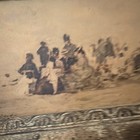 Vintage Catalda Fine Arts Ornate Gold Framed Print Victorian Scene 9x13 — photo 1