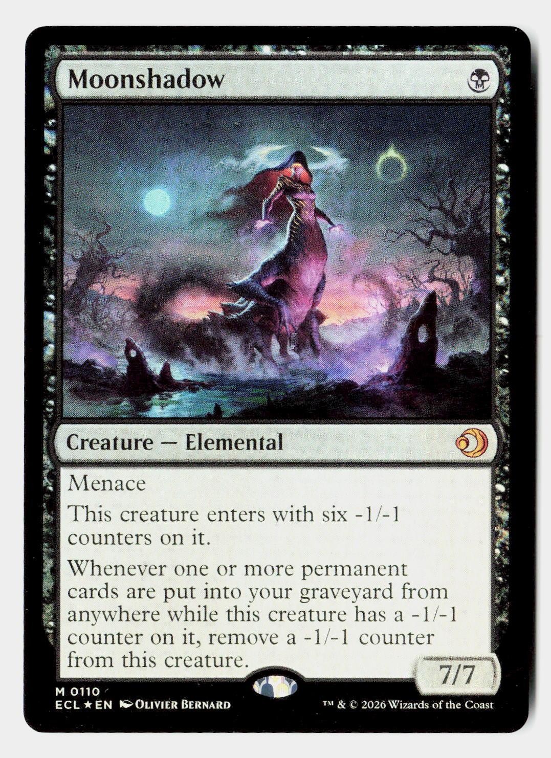 Moonshadow 110 Mythic Lorwyn Eclipsed Magic: The Gathering Foil