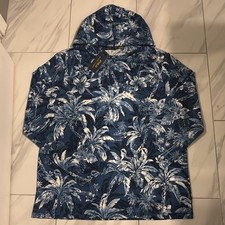 Polo Ralph Lauren Men's Lightweight Hoodie Blue White New