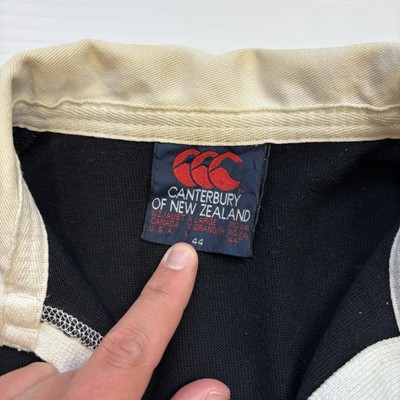Vintage 1990 Canterbury New Zealand All Blacks Rugby Shirt Large