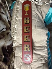 Vintage Yorkraft Beer Sign Tall Red 5 Cent