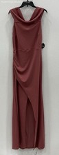 NWT Windsor Women's Mauve Solid Plus Size Gown Dress 1X Elegant Sleeveless