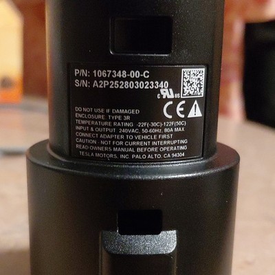 Charging Adapter For Tesla Model 3 Y X S SAE J1772 Tesla US Adapter 80A 240V