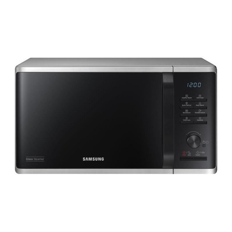 Micro-ondes solo Samsung MS23K3555ES en acier inoxydable de 23L avec contrôle électronique