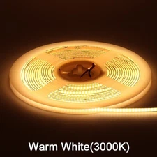 Super Thin 2mm COB LED Strip Light DC12V Lights Strip Ribbon Lamp Tape 480leds/m