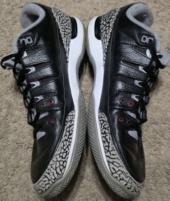 Jordan Roger Federer Nike Zoom Vapor AJ3 709998-010 Men 11.5 Black Cement Tennis