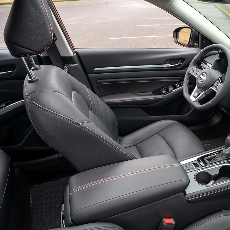 PARA NISSAN ALTIMA MOTOPTES 2007-2025 FUNDAS DE CUERO DE ASIENTO DE AUTO PERSONALIZADAS IMPERMEABLES Foto 4 de 4