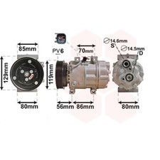 Kompressor Klimaanlage für Ford Focus C-Max 2.0 TDCi Volvo V50 S40