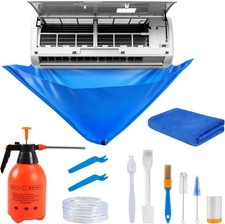 13Pcs Mini Split Cleaning Kit Bag with 2L High Pressure Sprayer, Air Conditioner