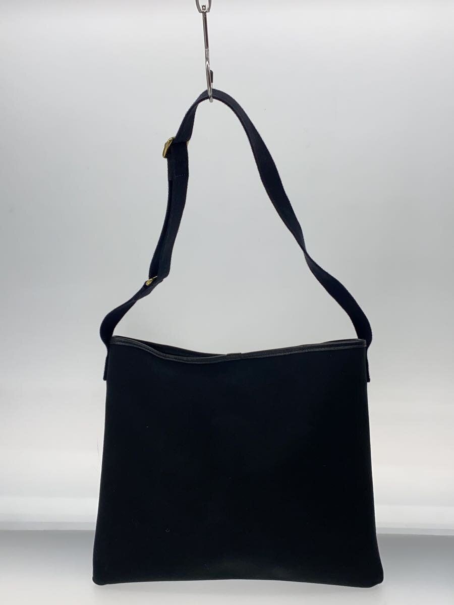 Black Solid Cotton Brady Shoulder Bag - image 3