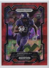 2024 Panini Prizm Draft Picks Red Ice Prizm Emani Bailey #158 0c4
