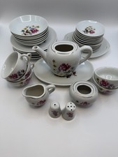 Vintage Children  s Rose Design Tea Set 35 Pieces Made In Japan