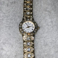 Main Line Time Crystal Women’s Watch Gold Tone  #B588