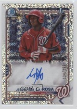 2021 Bowman Chrome Prospects Speckle Refractor /299 Jeremy De La Rosa Auto 16c9