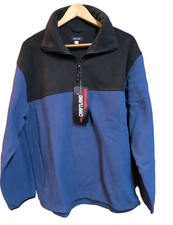 Craftland Fleece-Pullover 23325 Gr. L blau/schwarz warm NEU Restposten