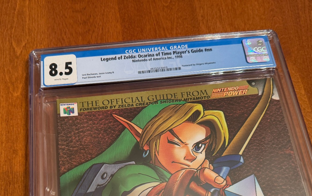 CGC 8.5 Legend of Zelda Ocarina of Time Official Nintendo Player's