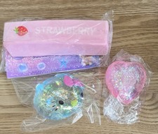 NEW! Viral SQUISHY Fidget Toy LOT Hello Kitty Sugar Filled Heart Butter