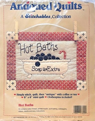 Antiqued Quilts - A Stitchables Collections - Hot Baths Mini Quilt Kit