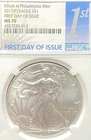 2017 (P) $1 AMERICAN SILVER EAGLE 1st DAY ISSUE NGC MS70 NO RESERVE