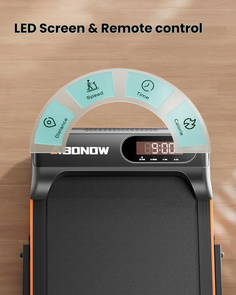 Under Desk Treadmill Alloy Steel 2.5HP Incline 8% Portable Exercise Machine - Image 4 of 4