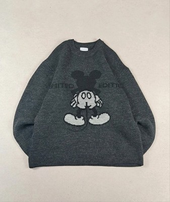 Pullover Mickey DisneyLand Paris Made in France aus Wolle Wolle Rundhals Sweat Vintage