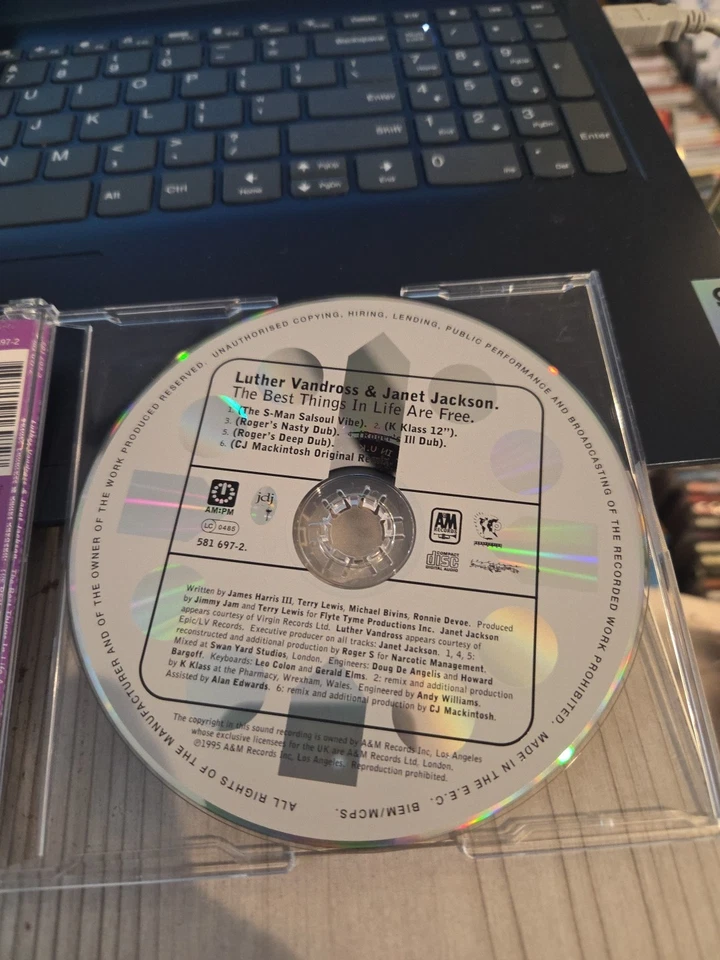 13 - JANET JACKSON WHEN I THINK OF U.K 5TRK CD SINGLE DESIGN A DECADE CONTROL - Image 3 of 4