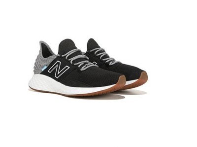 NEW BALANCE SIZE 8.5 2E WIDE WIDTH ROAV TEE SHIRT BLACK GRAY FRESH FOAM MROAVTK