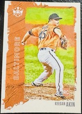 2021 Panini Diamond Kings #35 Keegan Akin Base Rookie Card RC Baltimore Orioles. rookie card picture