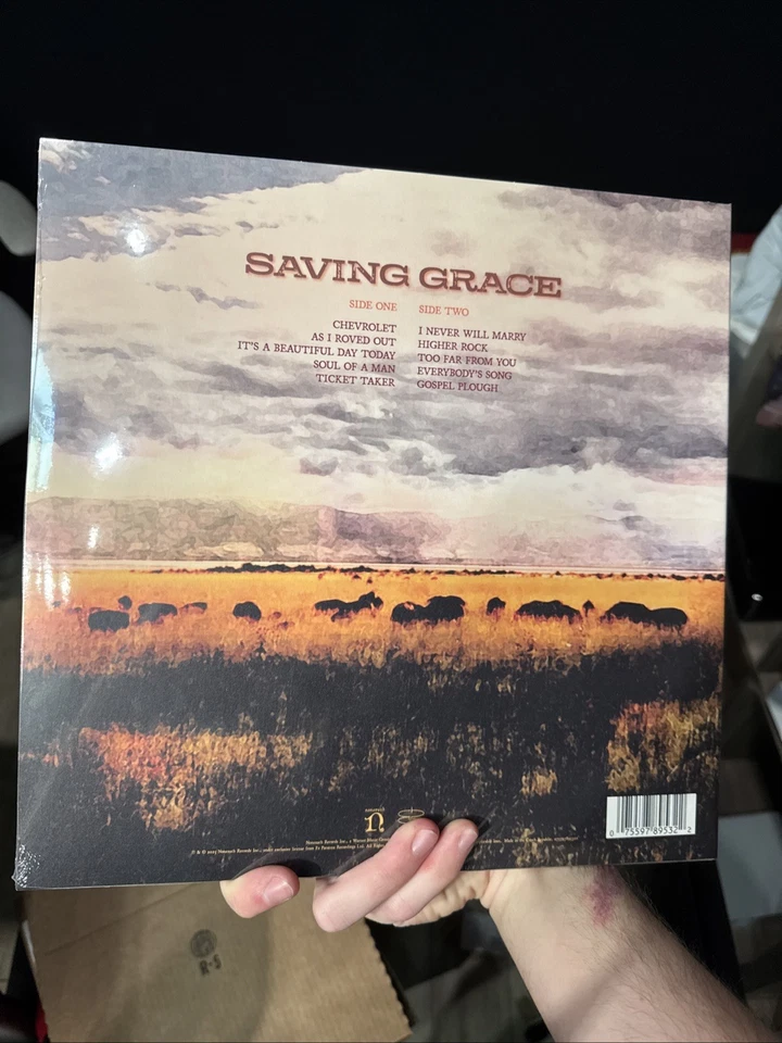 *SIGNED INSERT* ROBERT PLANT SAVING GRACE COLORED VINYL ALBUM LED ZEPPELIN - Image 2 of 2