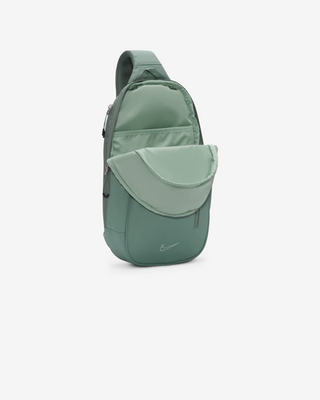 Nike gray × neon green sling bag Nike cross body bag with branded straps in gray and neon yellow