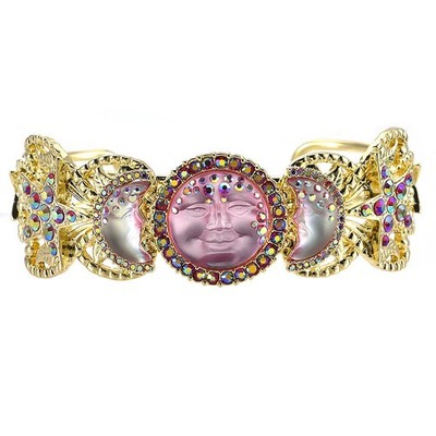 Kirks Folly Mystic Seaview Moon Spellcaster Cuff Bracelet gt pink / moonlight