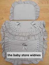 Babys Boys Girls  Quilt Pram Set  pushchair stroller carrycot Colour Grey