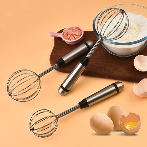 Frusta robusta in acciaio inox set 3 pezzi testa a sfera design per uso cucina casa - Foto 7 di 11