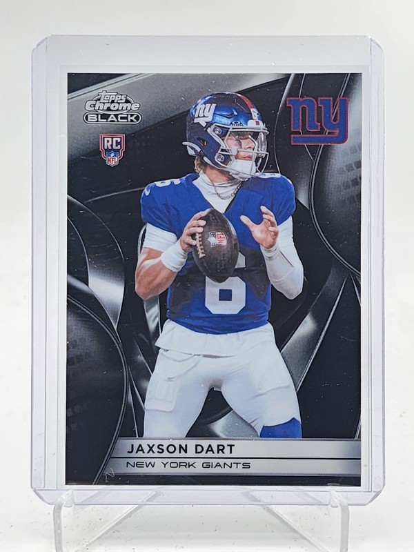 JAXSON DART 2025 TOPPS CHROME BLACK ROOKIE RC #136 GIANTS J Q7485