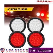 2-40pcs 4in Round 24 Led Reverse Backup Tail Lights Trailer Truck Clear Lens 12v 2-40pcs 4in Round 24 Led Reverse Backup Tail Lights Trailer Truck Clear Lens 12v