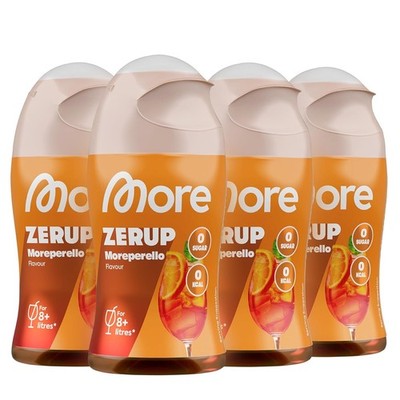 MORE Zerup Moreperello 4 x 65 ml for up to 32 litres of ready-to-drink drink