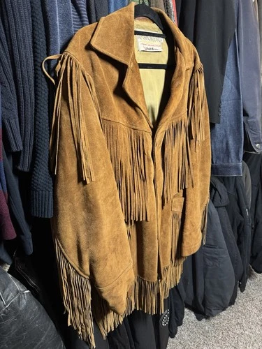True vintage 70s Schott Bros Western Rancher Suede Leather Jacket image 3