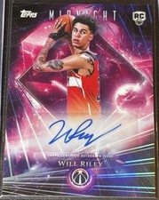 2025-26 Topps Midnight - Dark Matter Autograph Rookies Will Riley #DMAR-WR