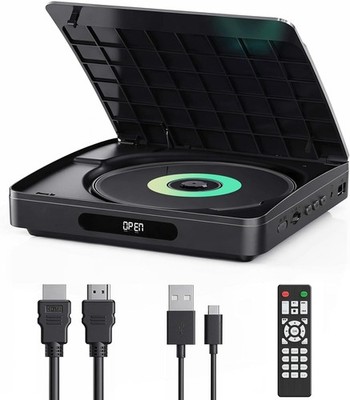 Mini DVD Player für TV mit HDMI-Kabel   HD Upscaling, regionsfrei