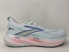 Women's Brooks Glycerin 22, White/Limpet Shell/Amparo Blue, 10.5 B Medium US