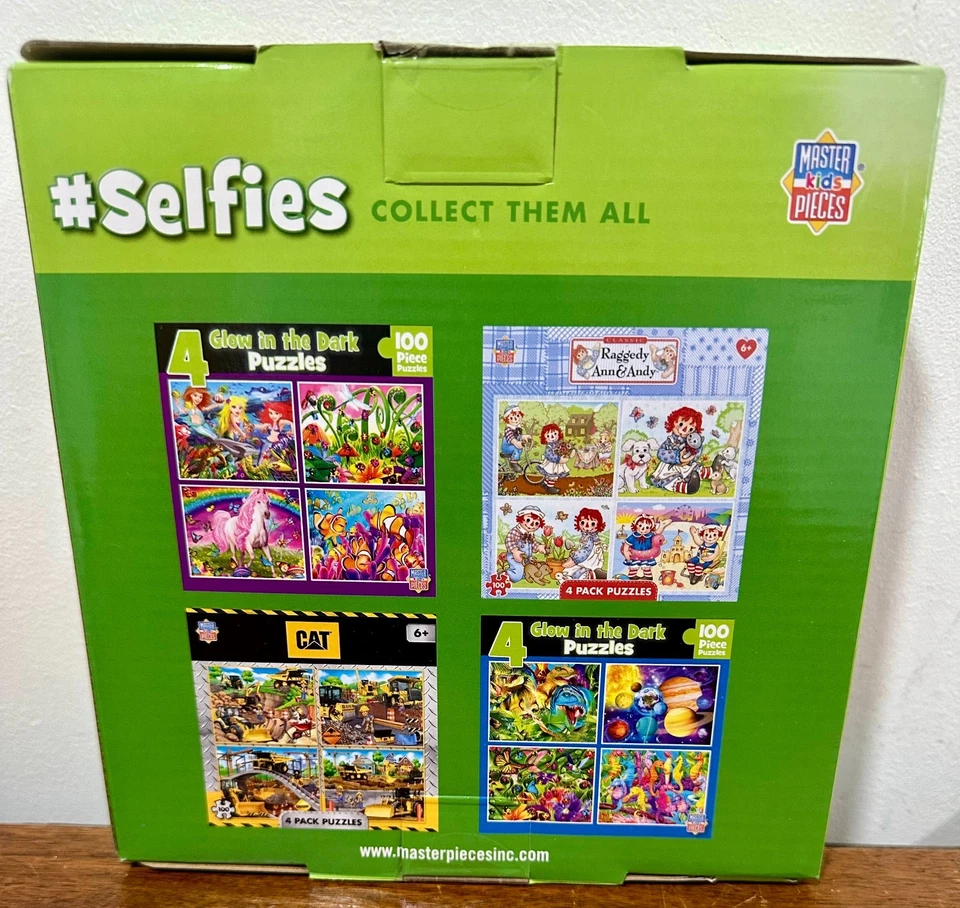 4 Masterpieces 100 Piece Selfies Jigsaw Puzzles Variety Pack Fast FREE US Ship! - Image 2 of 3