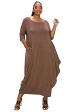 PLUS SIZE Evelyn Bubble Hem Pocket Dress