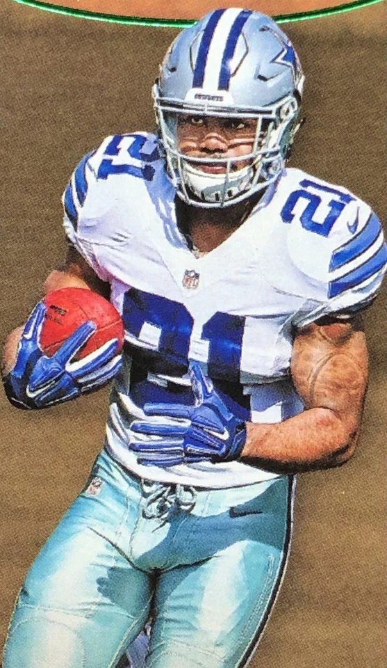 2016 Playoff Ezekiel Elliott BOSS HOGGS /10 GREEN 4TH DOWN SSP Rookie Card BH-EE - Image 4 of 4