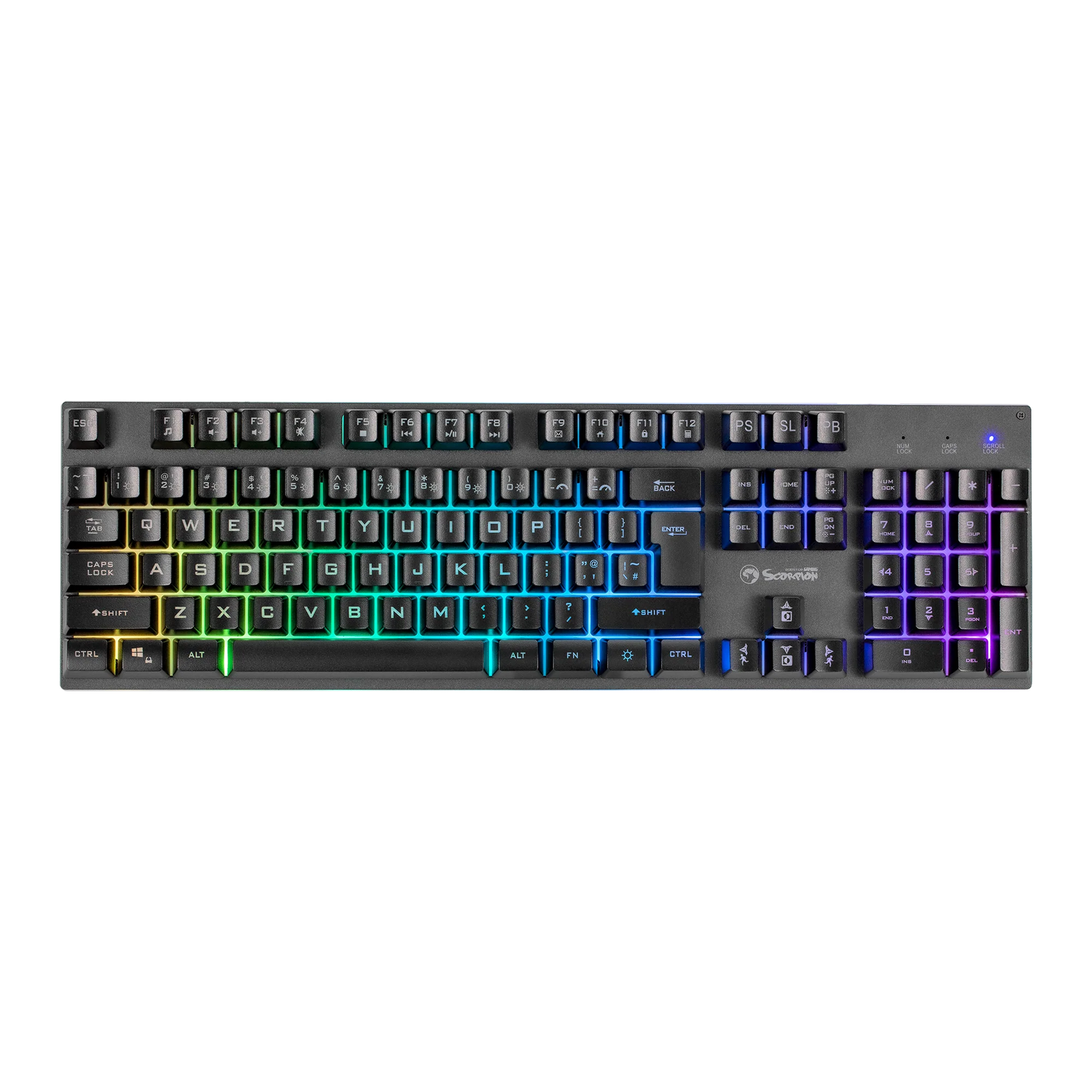 Marvo Scorpion K604 Soldat 20 Wired Rgb Multimedia Uk Layout Gaming Ke - Image 5