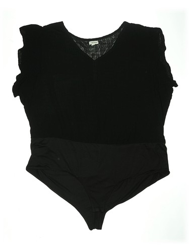 Eyeshadow Women Black Bodysuit 4X Plus