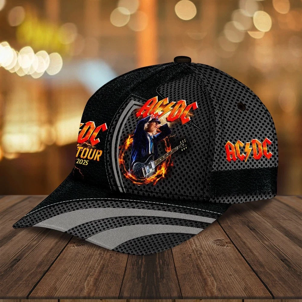 AC.DC Style Classic Rock Cap – Cool Adjustable Fan Tribute Hat