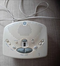 GE Digital Answering Machine White Voice Time/Day Stamp Messaging System